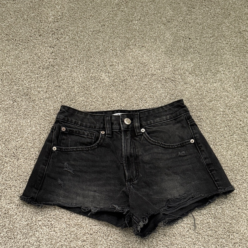 Garage Black Jean Shorts